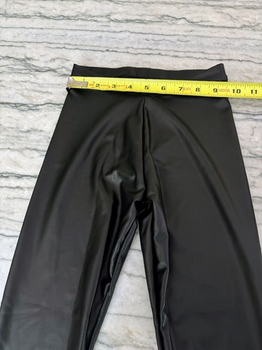Zara Collection Girls Faux Leather Black Leggings Size 9 - Picture 5 of 6