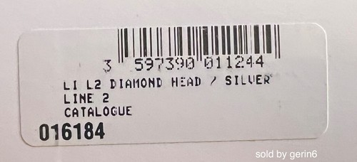 S.T. Dupont Silver Diamond Head Line 2 Lighter, 016184, (16184) New In Box - Picture 4 of 4