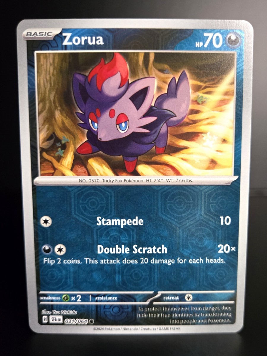 Pokémon TCG - ZORUA - 031/064 - Reverse Holo - Shrouded Fable
