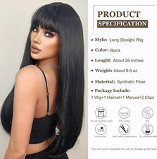 Parrucca Mezza 100% Capelli Umani, Pezzo Di Capelli 3/4 - Foto 6