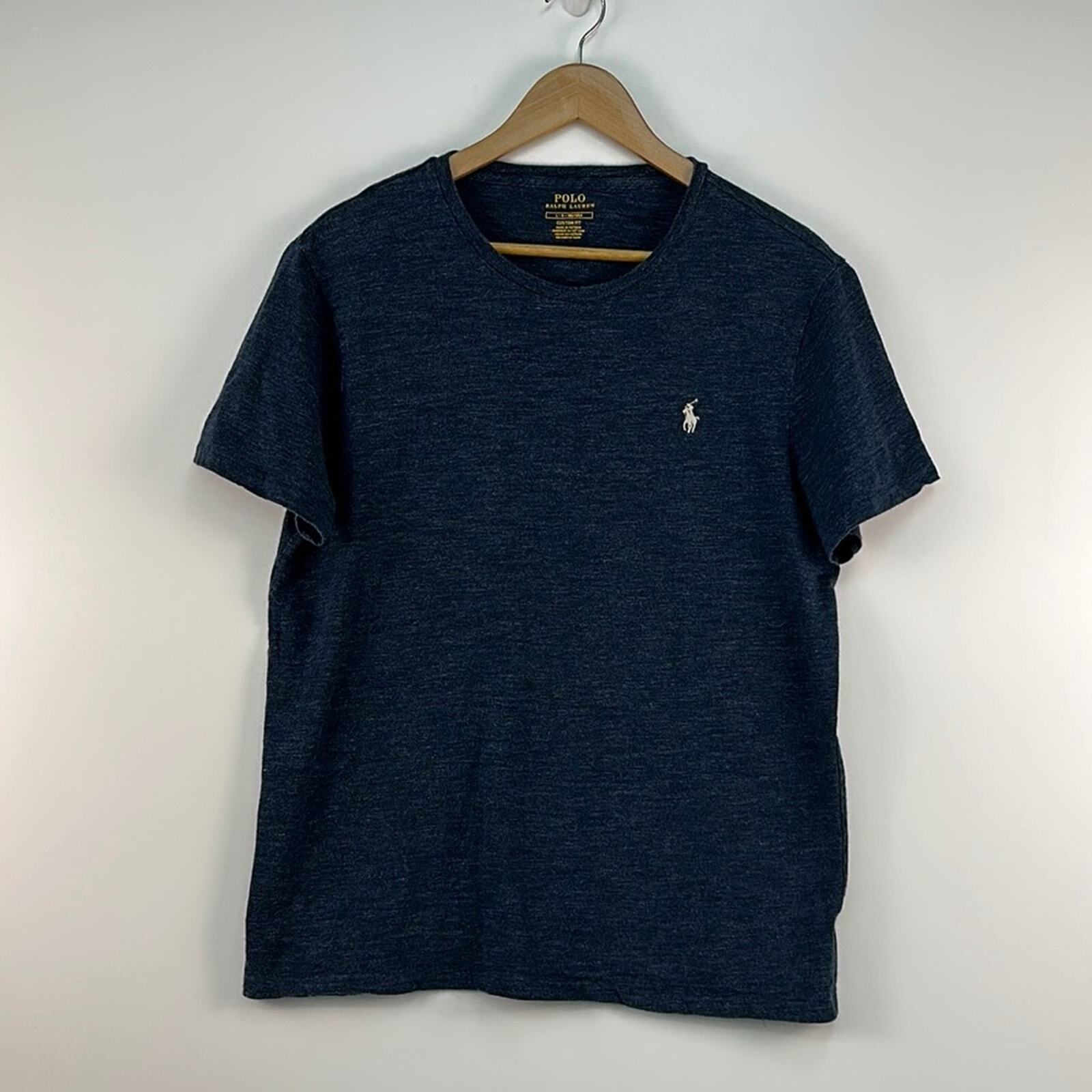 Polo Ralph Lauren Custom T shirt polo bianca riscaldata pony ricamata L