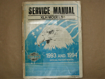 Harley Davidson 1993 & 1994 Sportster XLH Factory OEM Service