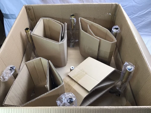 Generation Lighting EC1006-BBS Brianna 6-Light Minimalist Chandelier Brass - Picture 15 of 17