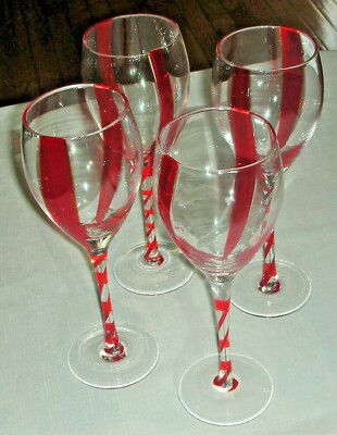 antique green crystal wine glass Luminarc Emerald Green Stemmed Wine Glasses  Happy Hour Vintage Goods