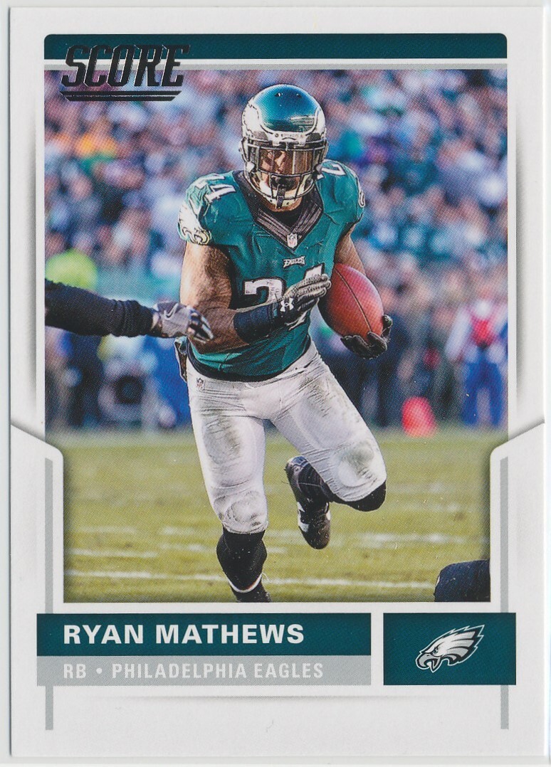 Ryan Mathews 2017 Panini Score Football #70 Philadelphia Eagles
