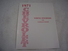 1971 Chevrolet Full Size Impala Caprice  Wiring Diagram Manual