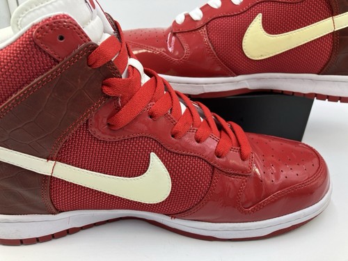 Nike Dunk High Premium Team Korea Men Size 11 UK 46 EU Varsity Red White - Picture 16 of 24