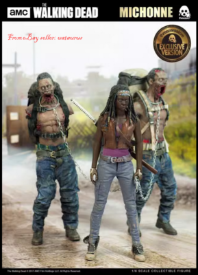 WALKING DEAD MICHONNE'S PET ゾンビフィギュア 2体 The Walking Dead Michonne Pet Walkers 16 Action Figure 2-Pack