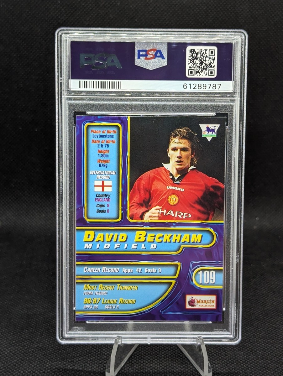 1997-98 Merlin Premier Gold David Beckham #109 PSA 9 | eBay
