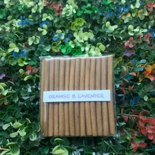 Orange&Lavender Incense Dhoop Sticks-100%Natural bambooless Incense Dhoop Stick 