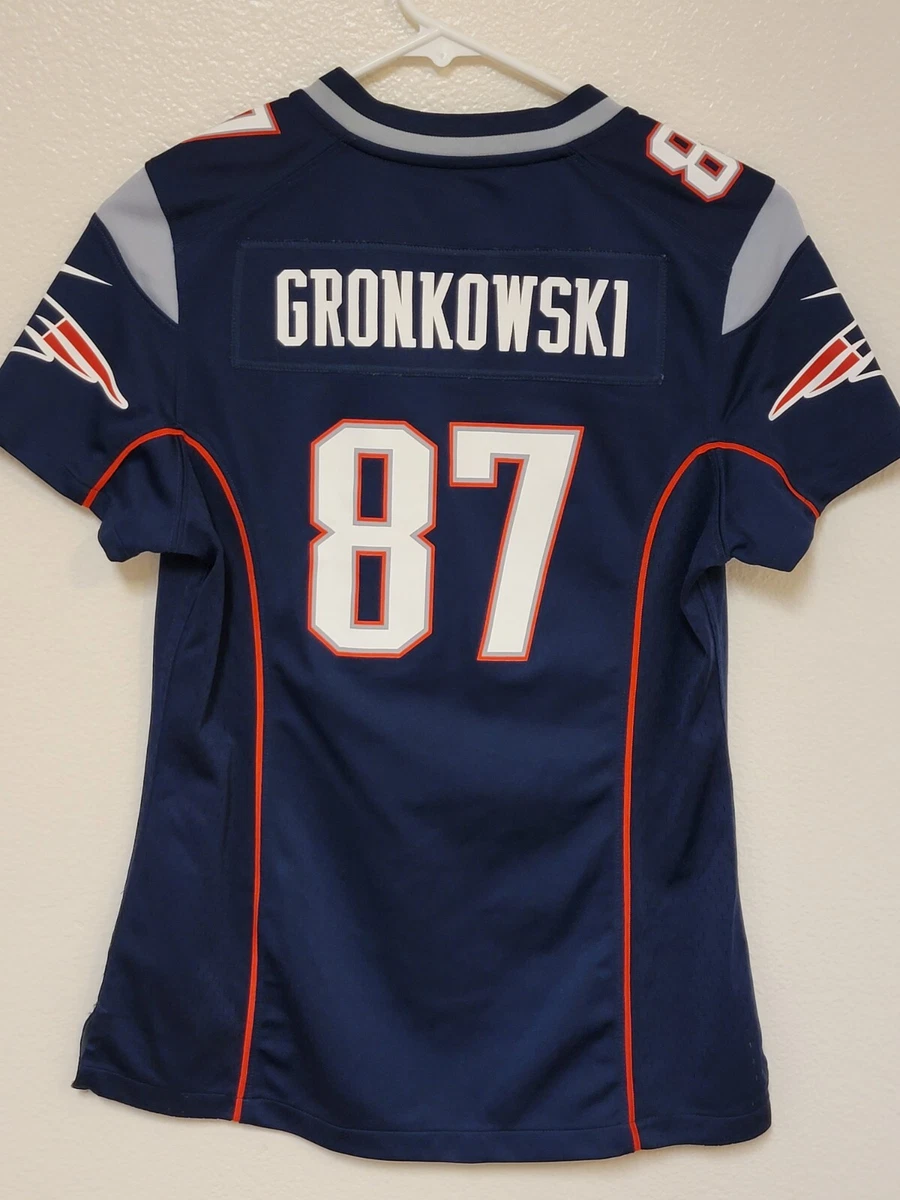 Nike New England Patriots No87 Rob Gronkowski Black Impact Women's Stitched NFL Limited Jersey