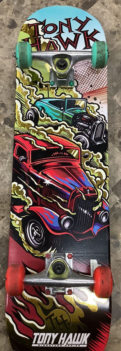 Tony Hawk 31” Signature Series Metallic Hot Rod Skateboard Tony Hawk 31” Signature Series Metallic Hot Rod Skateboard