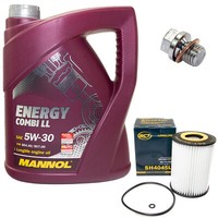 MotoröL ÖLfilter SH4045L 5W30 5Liter + ÖLablassschraube FüR Mercedes W212 A209