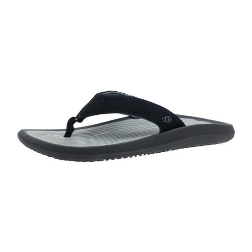 UGG Men's Solano Slide Sandal Black | eBay