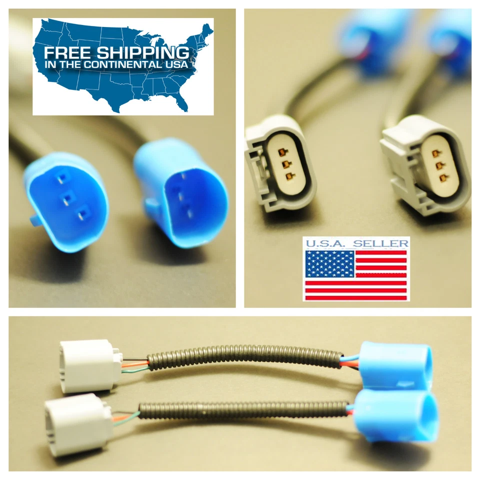 9007/9004 Conversion Harness To H13/9008 Pigtail Headlamp Sockets Ford F250/F350 - Image 3 of 4