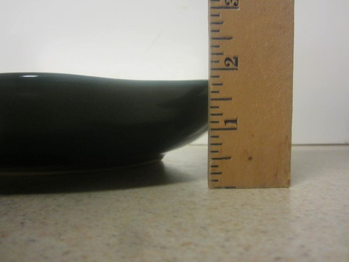 LOT OF 2 VINTAGE Maxwell Pottery Canada Canoe Dip Bowl and Platter BLUE / GREEN - Picture 12 of 15
