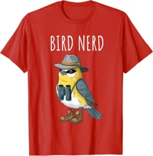 Bird Nerd Funny Bird Watching Bird Lover Watcher Gift Unisex T-Shirt