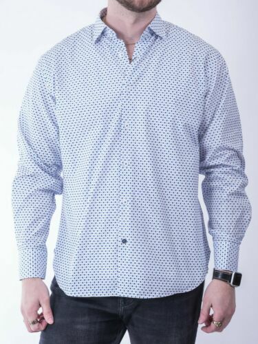 Длинное платье в горошек от Luchiano Visconti белое с синим Размер M 13190₽