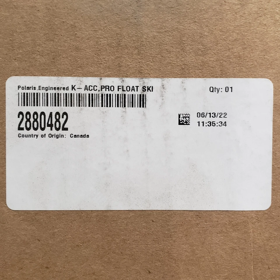 Polaris OEM 2880482 Pro Float Snowmobile Ski 9" INDY XC RUSH PRO RMK SWITCHBACK - Image 2 of 2