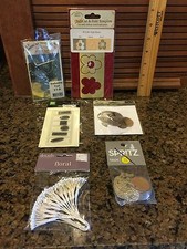 Craft Lot Of 6 Pieces Stencil, Charms, Floral Accessories, Spritz Tags PT-1.18