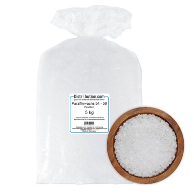 Paraffin Kerzenwachs 5 kg Pastillen 54 - 56 °C Kerzen Gießen Made in Germany