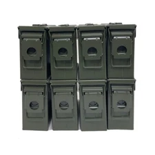 STENCILED 8-PACK NEW 30 CAL M19A1 MIL SPEC EMPTY AMMO CANS
