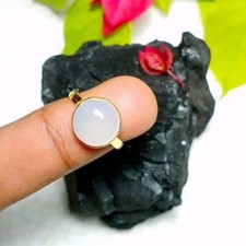 Aqua Chalcedony Ring,925 Sterling Silver Gold Plated Ring Gift For Mother