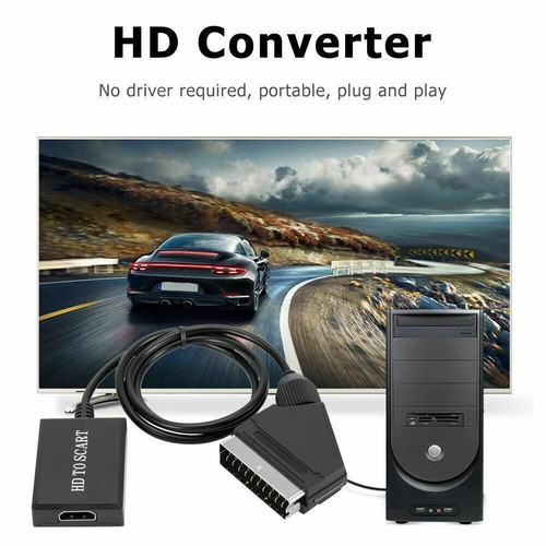 SCART zu HDMI Konverter Adapter SCART auf HDMI Video Audio Konverter Videokabel - Bild 3 von 9