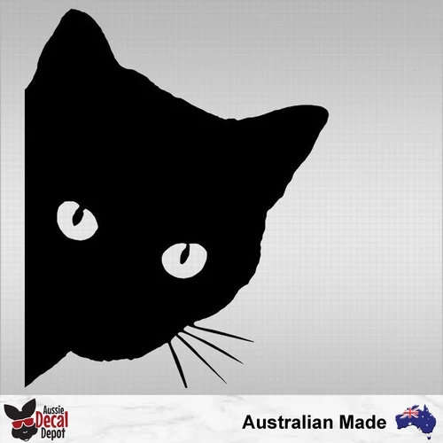 Funny Peeking Cat 4x4 4WD Decal Sticker in Your Choice of Colour - Picture 1 of 2