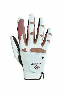 BIONIC Women's Golf Glove GGNTWRL RH for (LEFT HANDED GOLFER) Brown/Tan Large  