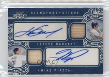 2025 Leaf Lumber Dark Blue 2/7 Steve Garvey Mike Piazza #SS2-14 Auto HOF 17uv