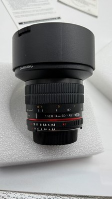 Samyang F2.8/14mm Ultra Wide Angle Lens NIB SY14MAE-N