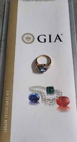 18K Gold and Fine Diamond Ring Set with Topaz with CIA 18k金及细钻石戒指镶黄玉石 t3-1