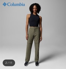 Columbia Omni-Shield Women's Olive Convertible Hiking Pants Size 6