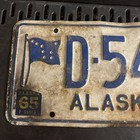 1965 Alaska License Plate — photo 3