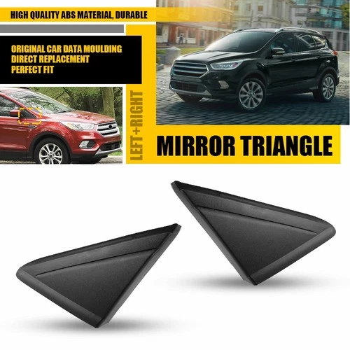LH RH Side Rearview Mirror Triangle Molding Cover Trim For Ford Escape 2013-2019