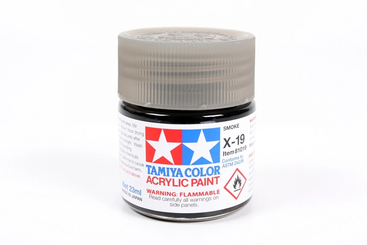 Tamiya Acrylic Paint Series X-1 to X-35 and XF-1 to XF-93