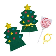 Fun Express Christmas Tree Lollipop Covers - 12 Pc.