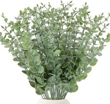 38pcs Eucalyptus Stems Artificial Eucalyptus Leaves Fake Greenery Branches Fake