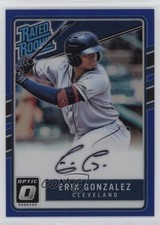 2017 Donruss Optic Rated Rookies Base Blue Prizm 65/75 Erik Gonzalez Auto 0c2