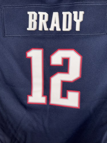 Maglia Nike Blu New England Patriots #C Tom Brady (B61) - Foto 13 di 13