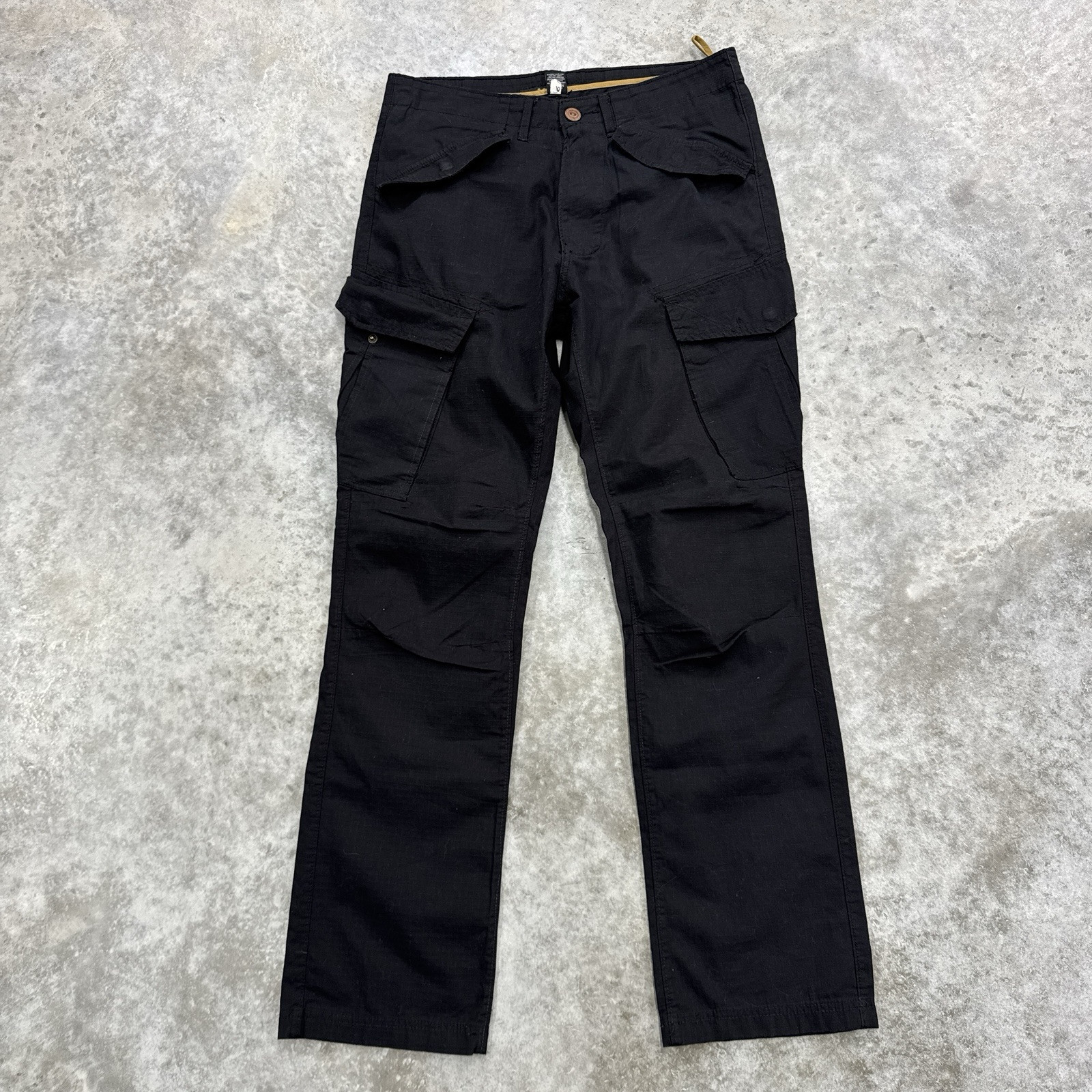 Sean John mens black cargo pants 30 ripstop military streetwear 90s y2k