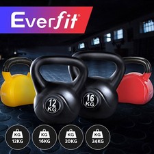 Everfit 12kg 16kg Kettlebell Kettlebells Kettle Bell Bells Kit Weight Exercise