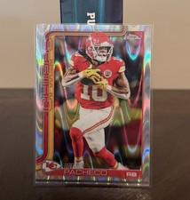 Isiah Pacheco 2025 Topps Chrome Football RayWave #149 Kansas City Chiefs