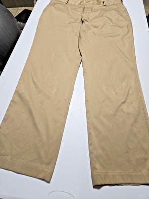 Nike Men s Golf 38x32 Dri-Fit Golf Pants Performance Flat Front Beige
