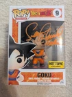 Funko Pop! Vinyl: Dragon Ball Z - Goku 9 Signed By Sean Schemmel