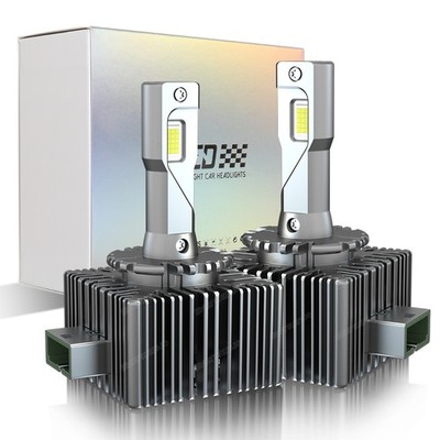Upgrade D3S D3R LED Headlight Bulbs High/Low Beam 70W 12000LM 6000K HID Replace