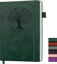 Lined Journal Notebook, A5 Leather Vintage Journals for Writing, 288 Pages Colle