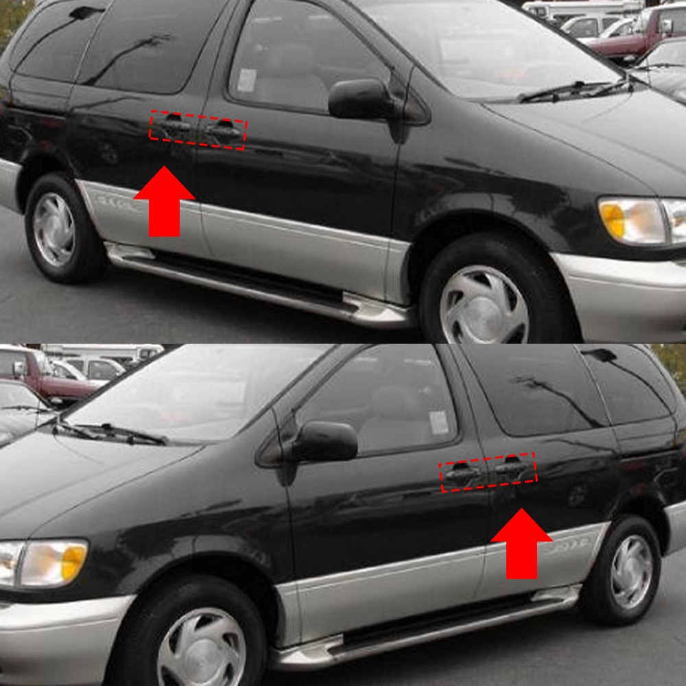 Front Rear Left Right Outside Door Handle X4 For 1998-02 2003 Toyota Sienna Van thumbnail 9