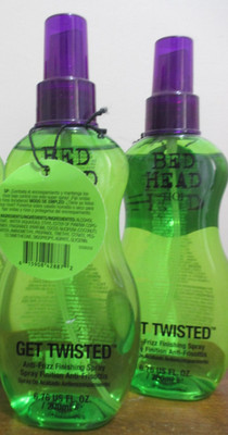 2x Bed Head TIGI Get Twisted Anti-frizz Finishing Spray 6.76 Oz
